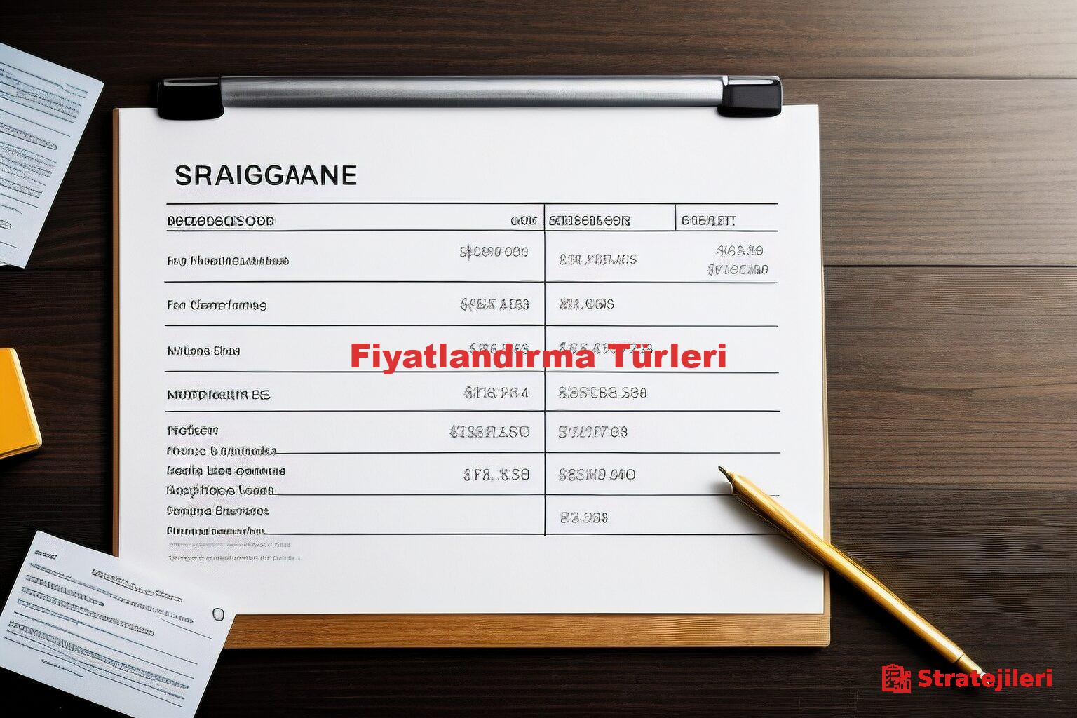 Fiyatlandırma Türleri