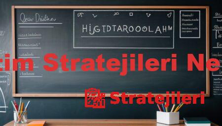 Öğretim Stratejileri Nelerdir